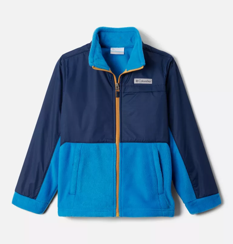 Boys’ Steens Mountain™ Overlay Fleece Jacket Bright Indigo,Collegiate Navy