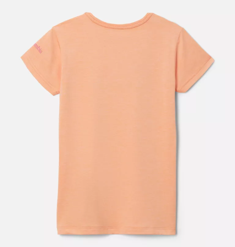 Girls' Mission Peak™ Short Sleeve Graphic T-Shirt Peach Hthr,Inverted Stripes Graphic