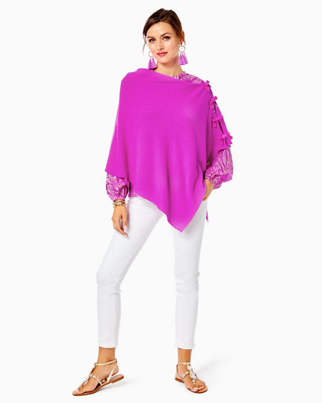 Harp Cashmere Wrap With Bows