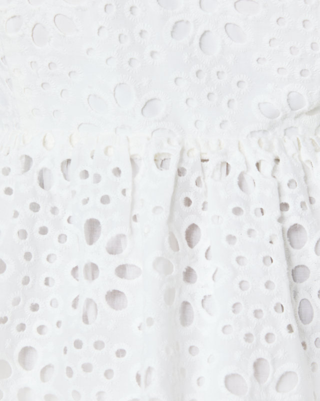 Kay Short Sleeve Eyelet Top