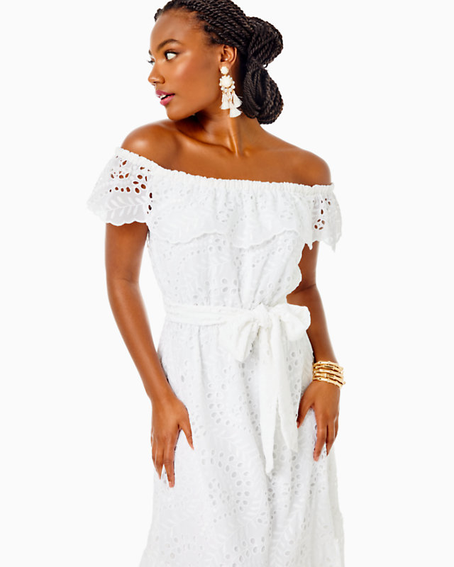 Geri Off-The-Shoulder Midi Dress