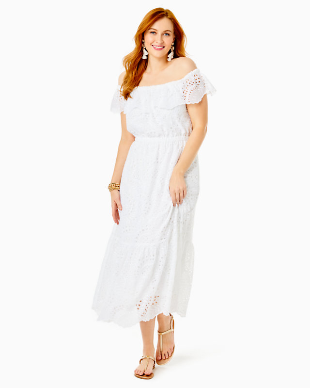 Geri Off-The-Shoulder Midi Dress