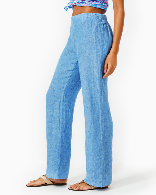 32 Deri Linen Palazzo Pant