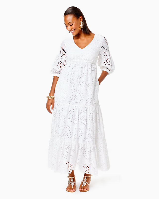 Breanne Eyelet Maxi Dress