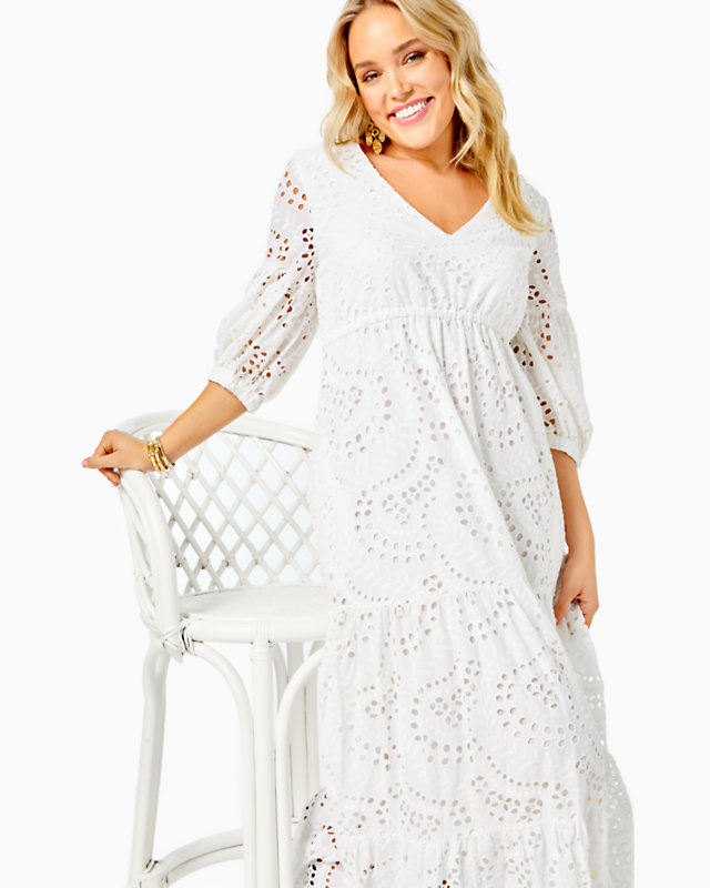 Breanne Eyelet Maxi Dress