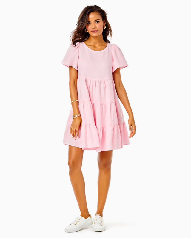Jocelyn Short Sleeve Linen Dress
