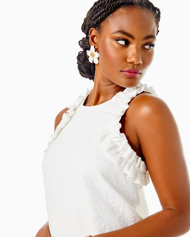 Kailee Stretch Ruffle Shift