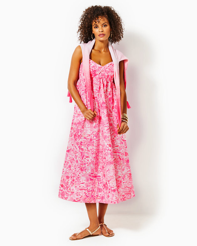 Azora Cotton Midi Dress