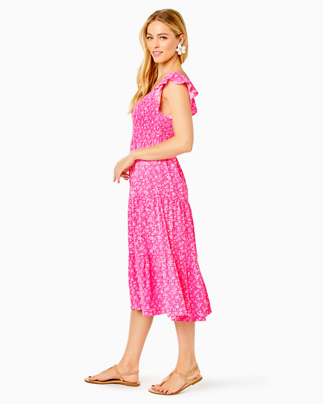 Jilly Smocked Midi Dress