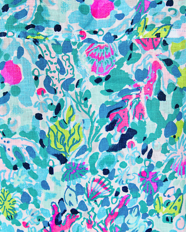 Sea View Linen Button Down Top