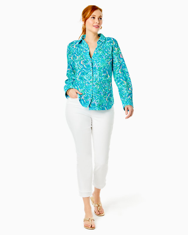 UPF 50+ ChillyLilly Marlena Button Down Top