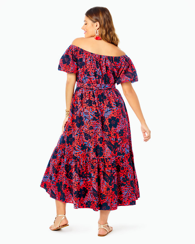 Tamie Off-the-Shoulder Midi Dress