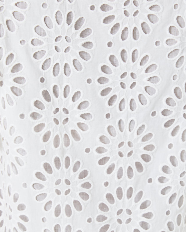 Jerilynn Flutter Sleeve Eyelet Top