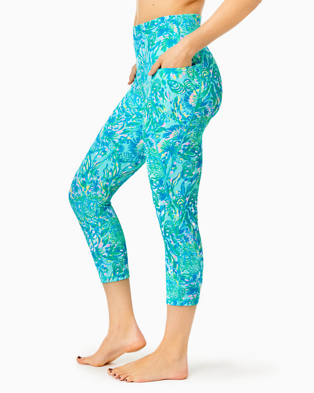 UPF 50+ Luxletic 21" South Beach High Rise Crop Legging