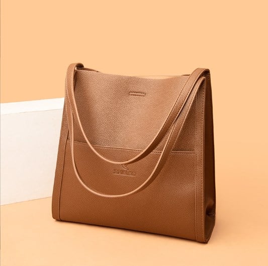 Last Day Promotion 49% OFFSolid color simple genuine leather shoulder bag
