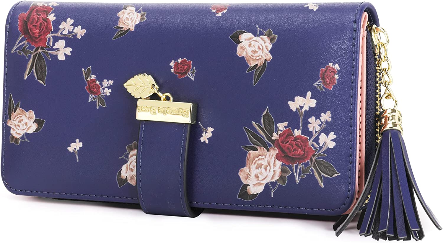 RFID Wallets for Women with Multiple Card Slots and Cellphone Compartment