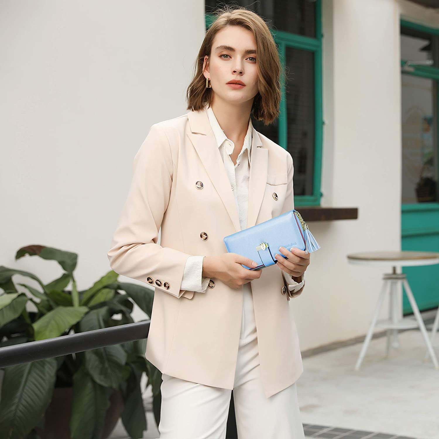 RFID Wallets for Women with Multiple Card Slots and Cellphone Compartment