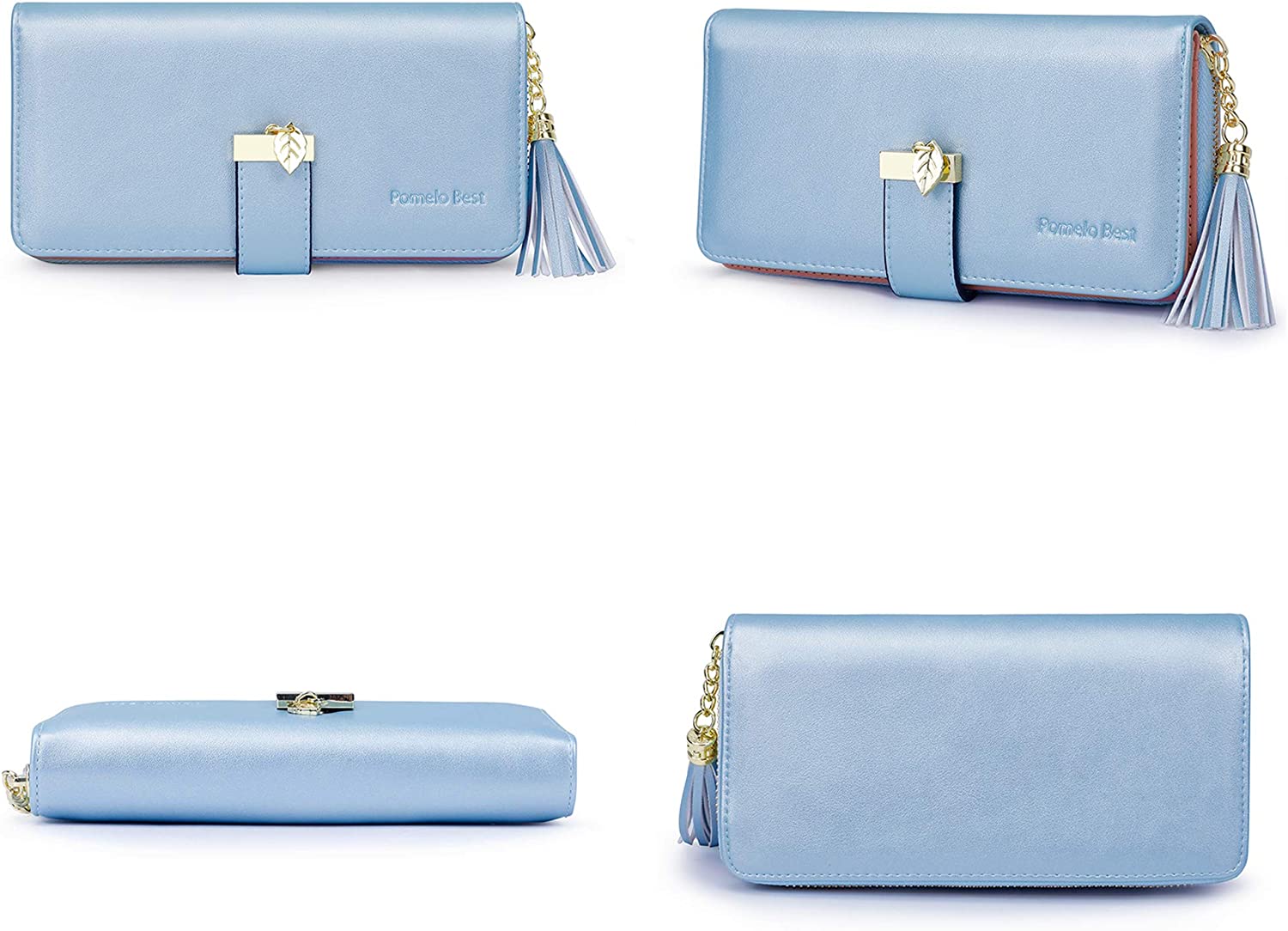 RFID Wallets for Women with Multiple Card Slots and Cellphone Compartment