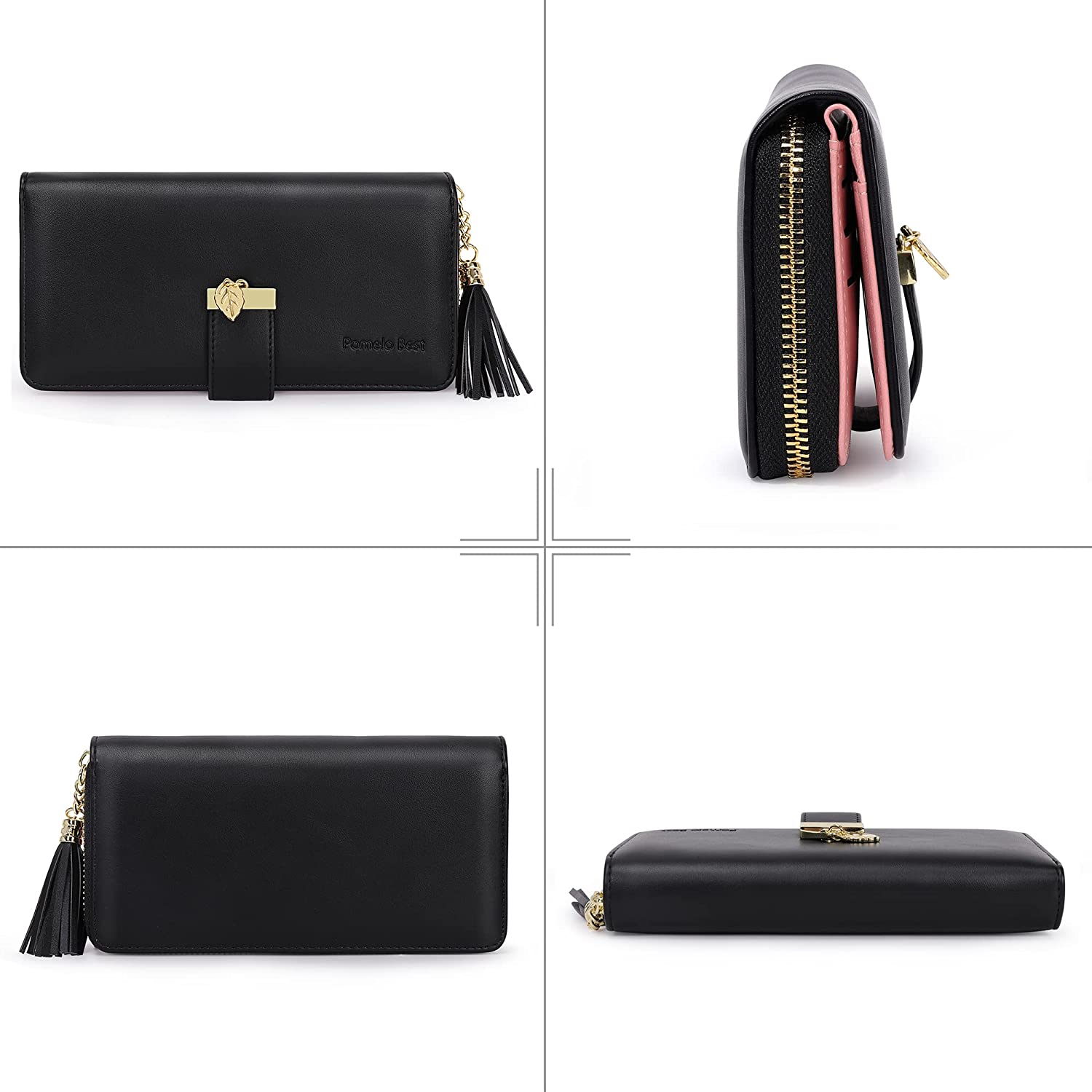 RFID Wallets for Women with Multiple Card Slots and Cellphone Compartment