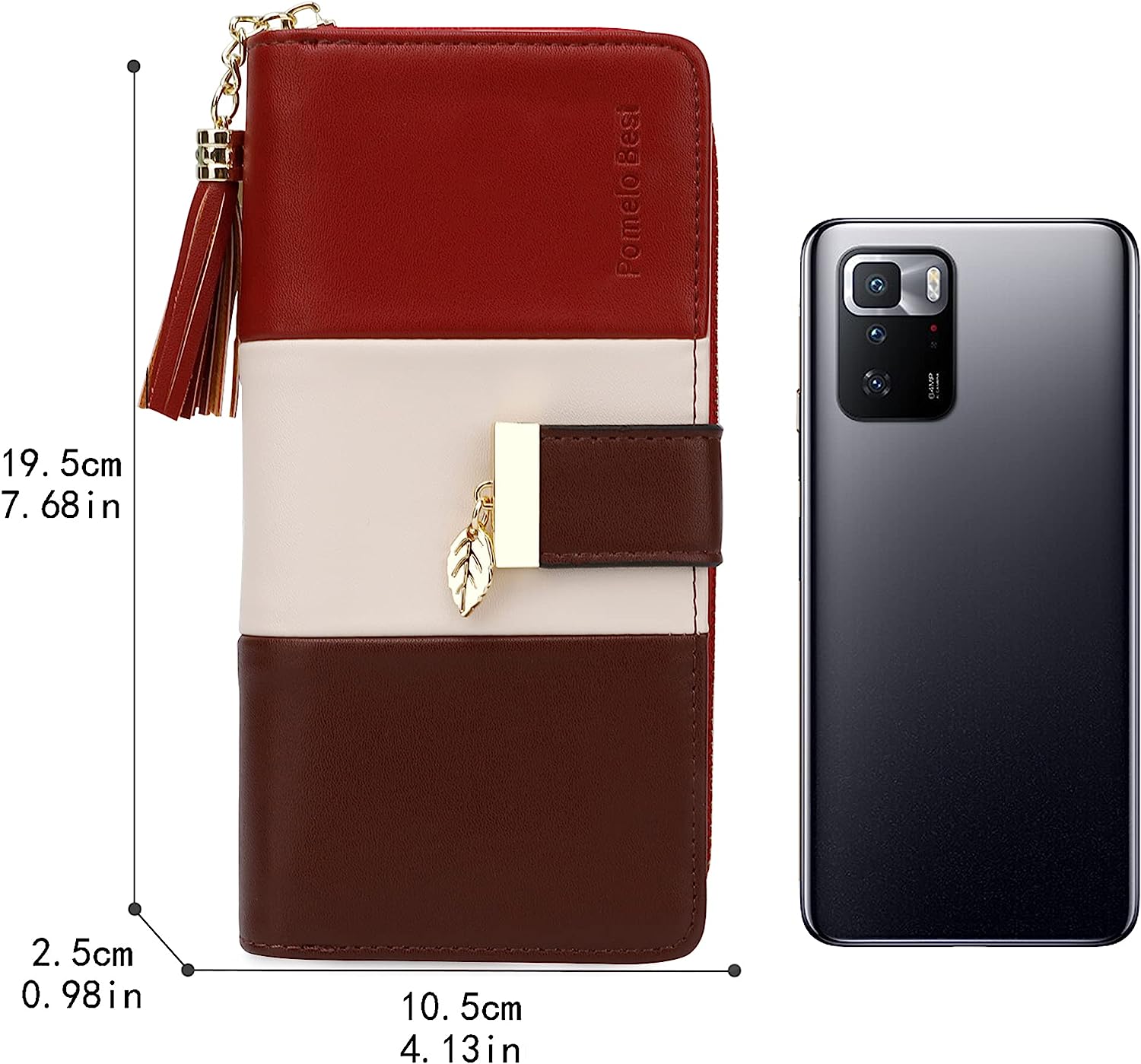 RFID Wallets for Women with Multiple Card Slots and Cellphone Compartment