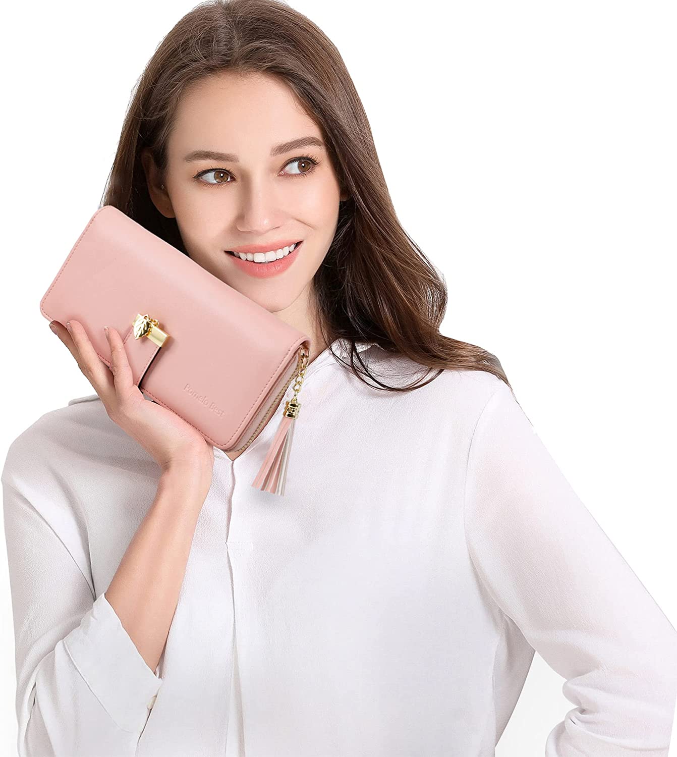 RFID Wallets for Women with Multiple Card Slots and Cellphone Compartment