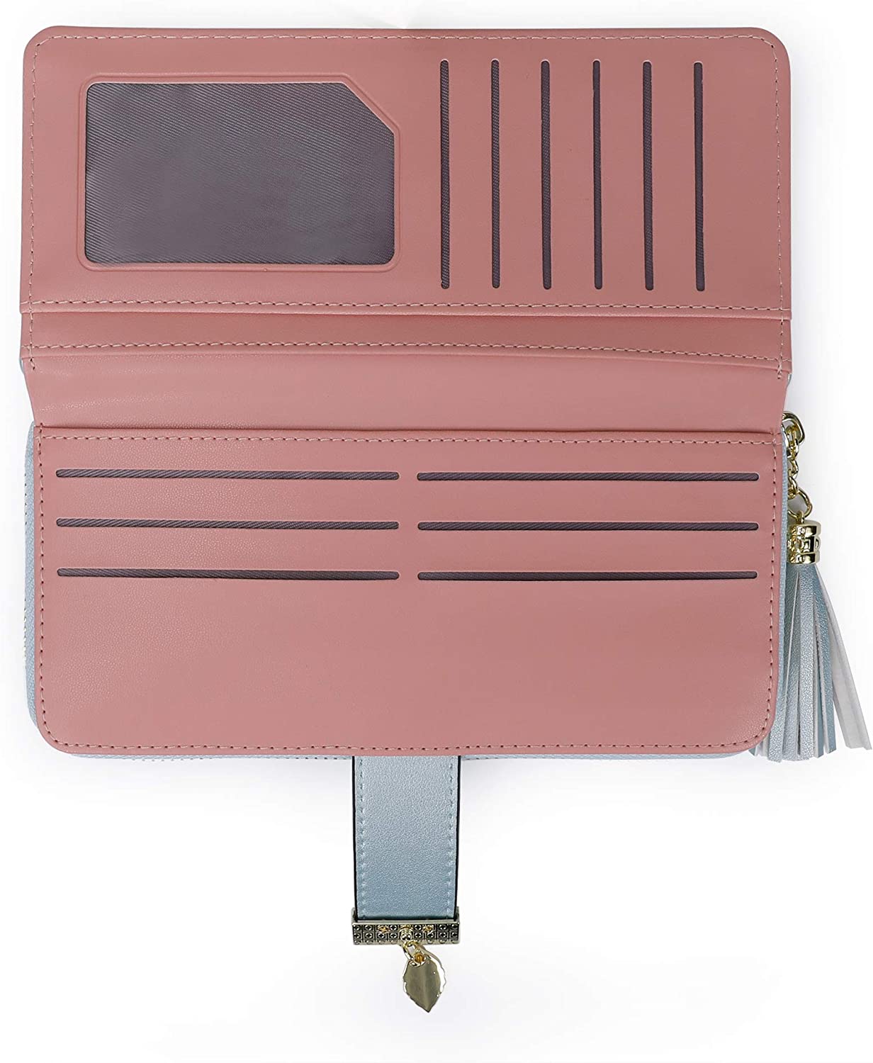 RFID Wallets for Women with Multiple Card Slots and Cellphone Compartment