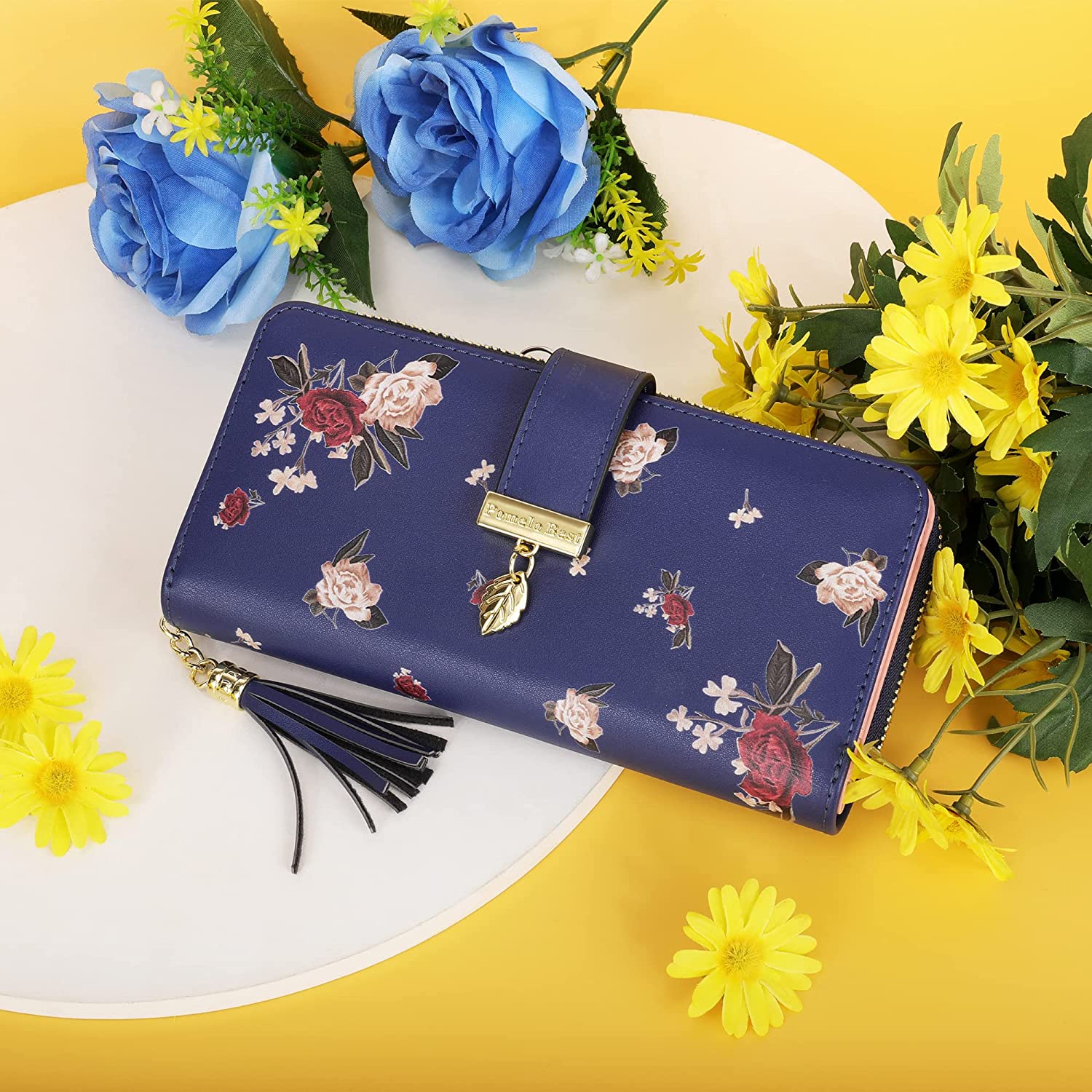 RFID Wallets for Women with Multiple Card Slots and Cellphone Compartment