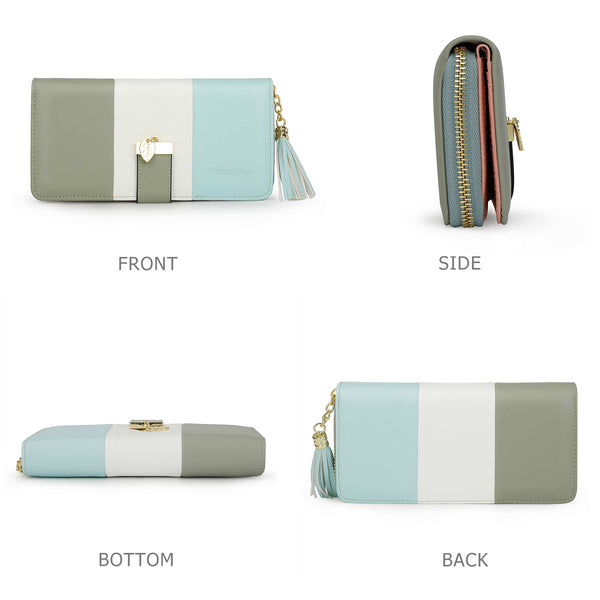 RFID Wallets for Women with Multiple Card Slots and Cellphone Compartment