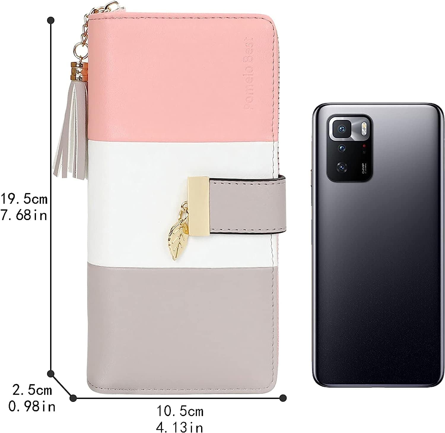 RFID Wallets for Women with Multiple Card Slots and Cellphone Compartment