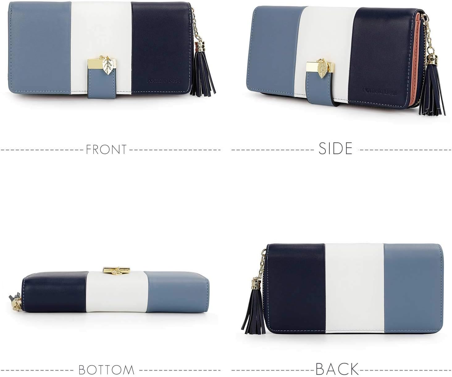 RFID Wallets for Women with Multiple Card Slots and Cellphone Compartment