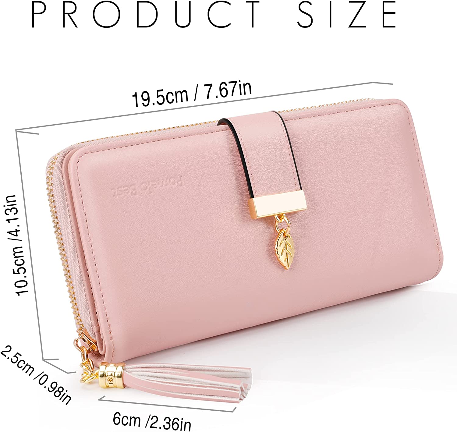 RFID Wallets for Women with Multiple Card Slots and Cellphone Compartment