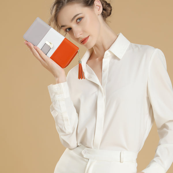 RFID Wallets for Women with Multiple Card Slots and Cellphone Compartment