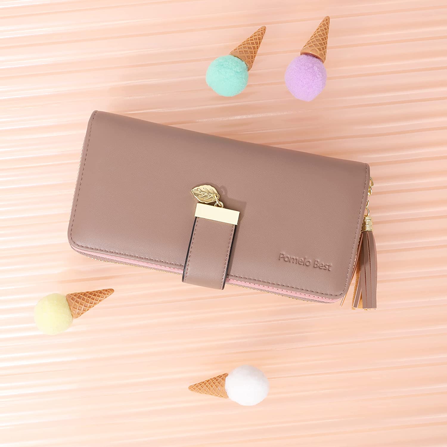 RFID Wallets for Women with Multiple Card Slots and Cellphone Compartment