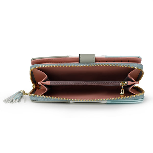 RFID Wallets for Women with Multiple Card Slots and Cellphone Compartment