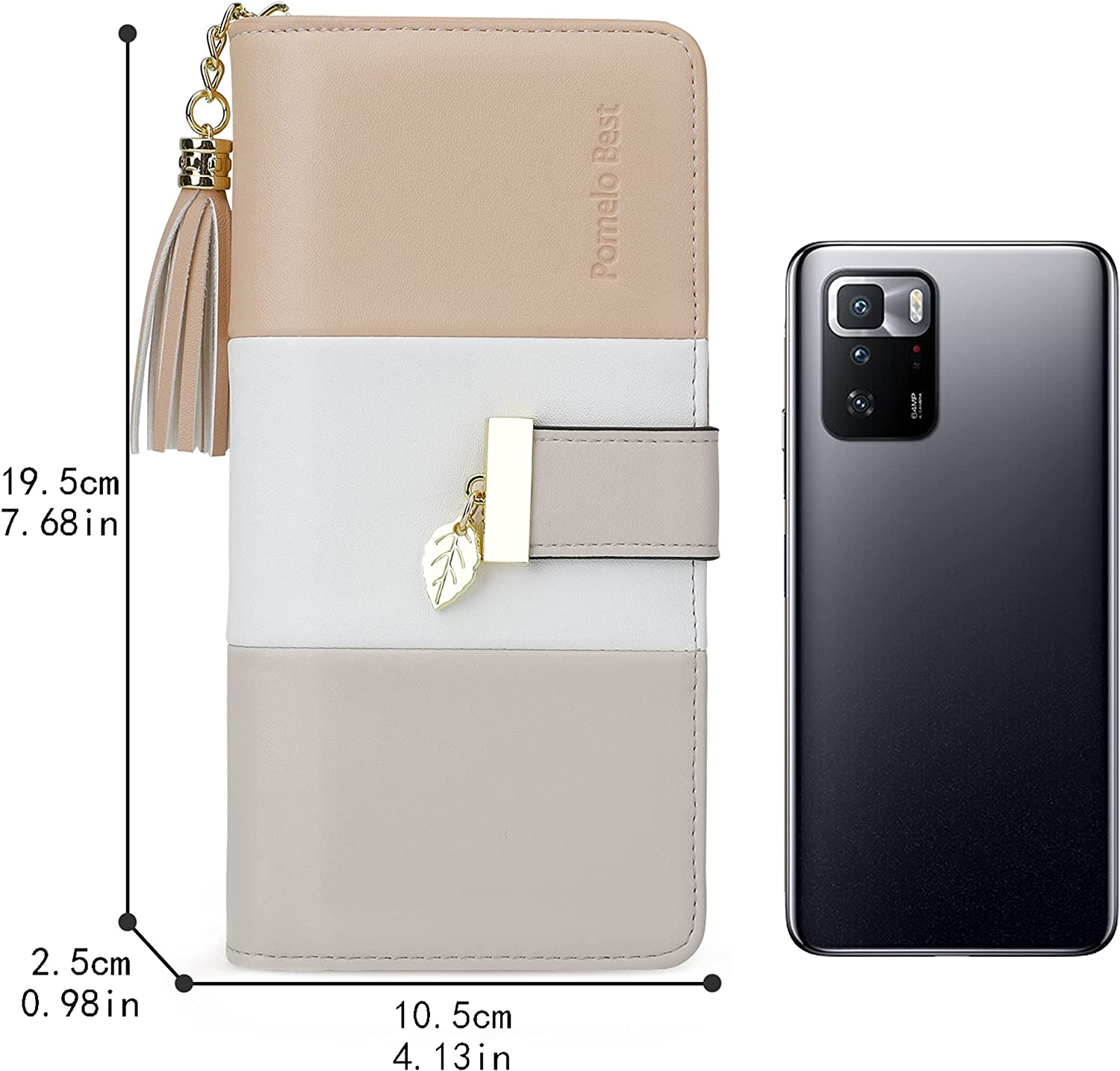 RFID Wallets for Women with Multiple Card Slots and Cellphone Compartment