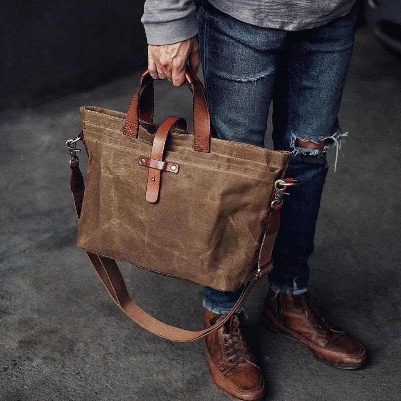 Heirloom Waxed Canvas Tote Bag
