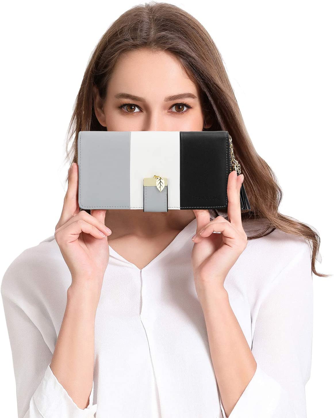 RFID Wallets for Women with Multiple Card Slots and Cellphone Compartment