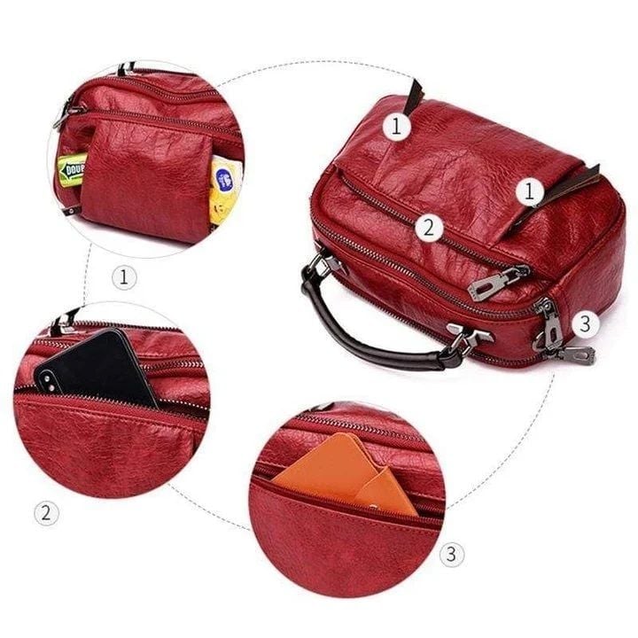 🔥Hot SALE-60% OFF 🔥MULTI POCKETS SOFT LEATHER BAG