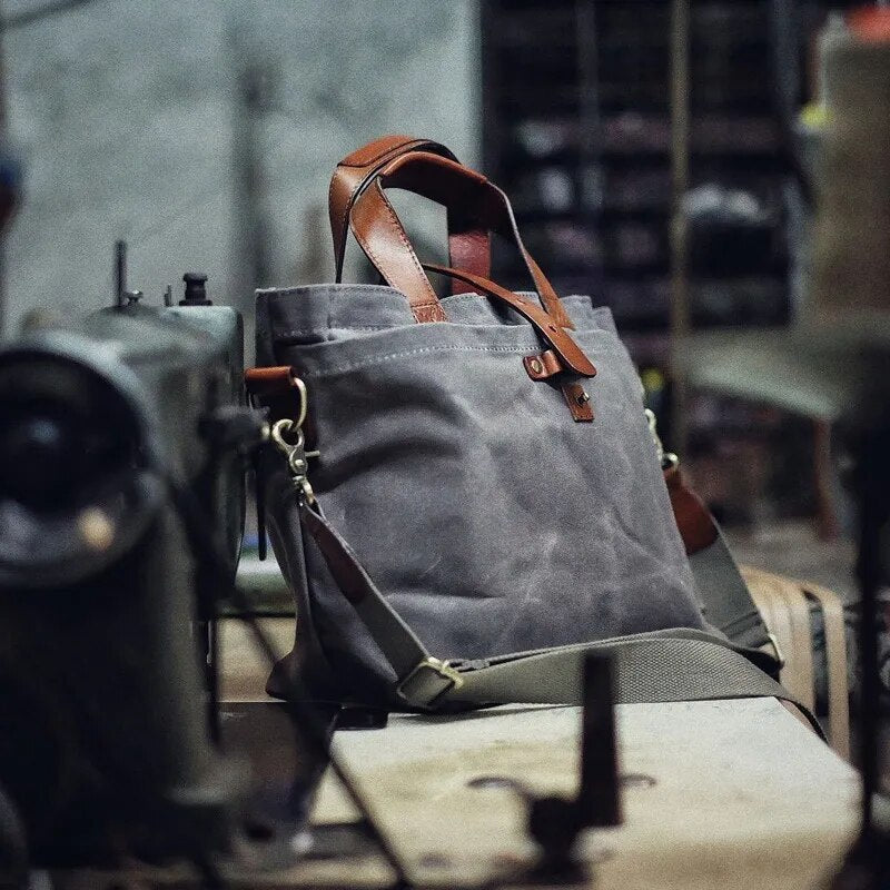 Heirloom Waxed Canvas Tote Bag