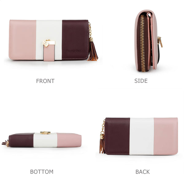 RFID Wallets for Women with Multiple Card Slots and Cellphone Compartment