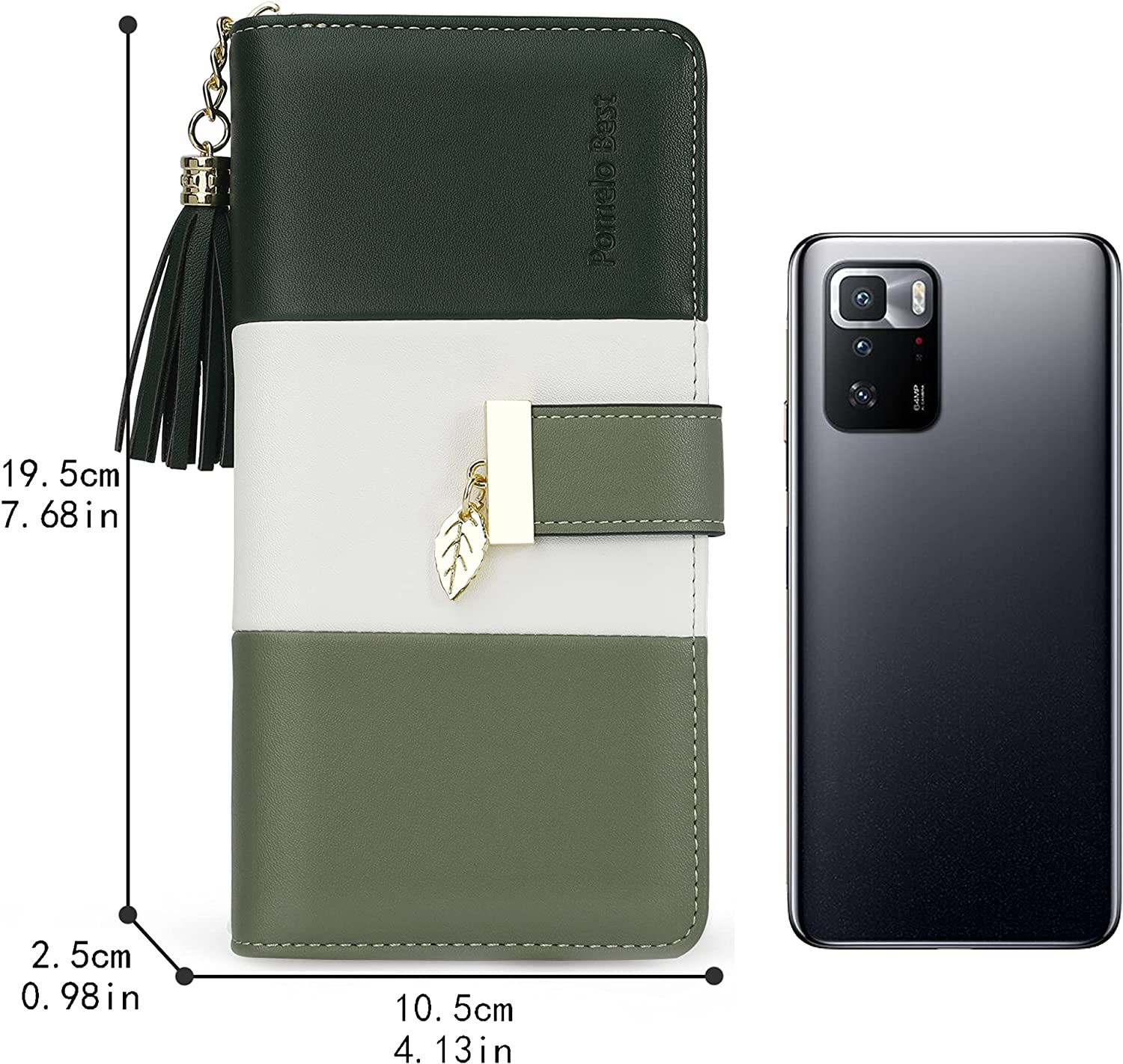 RFID Wallets for Women with Multiple Card Slots and Cellphone Compartment