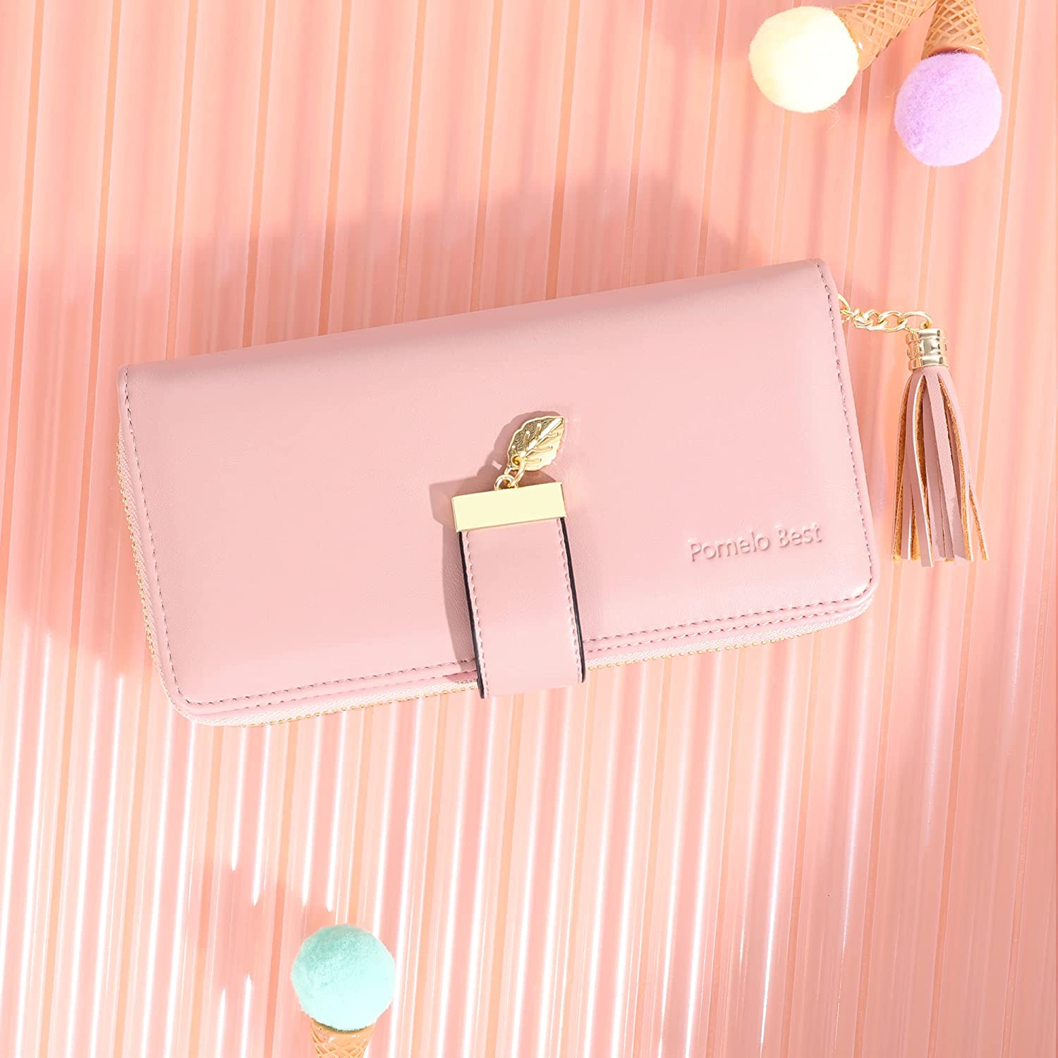 RFID Wallets for Women with Multiple Card Slots and Cellphone Compartment