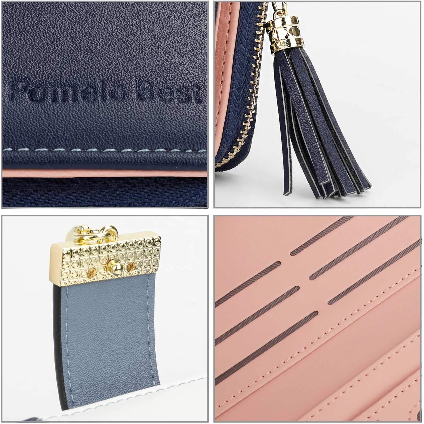 RFID Wallets for Women with Multiple Card Slots and Cellphone Compartment