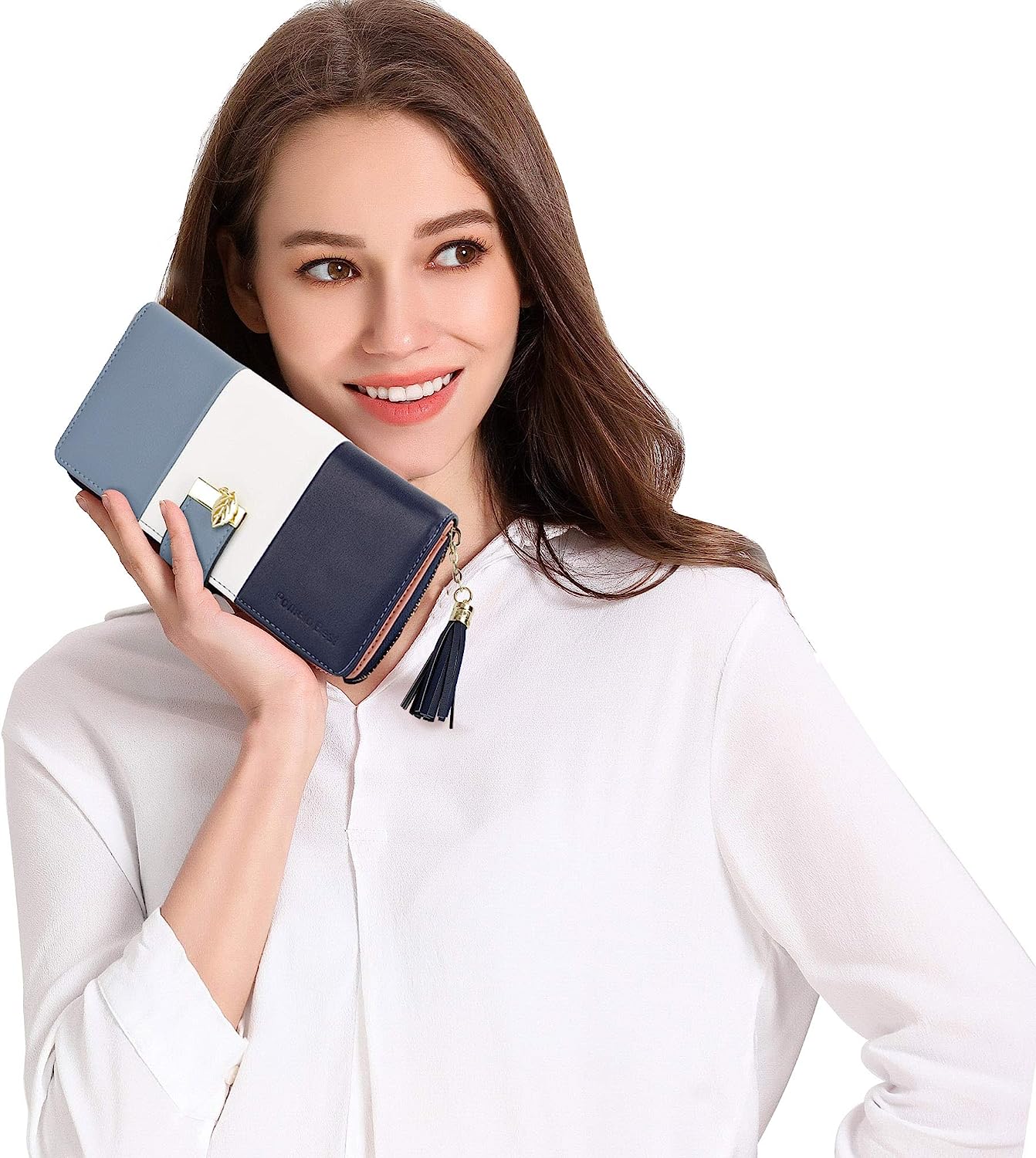 RFID Wallets for Women with Multiple Card Slots and Cellphone Compartment