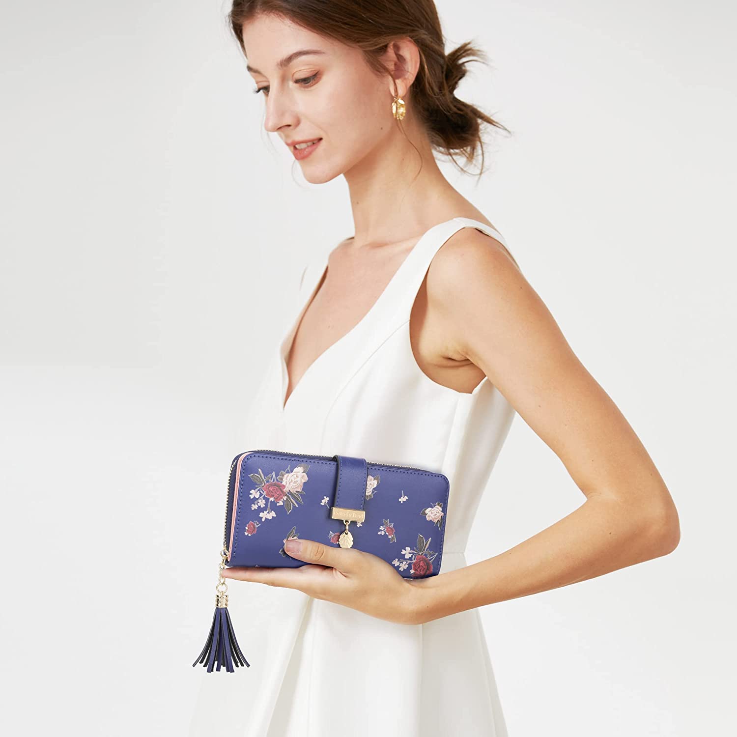 RFID Wallets for Women with Multiple Card Slots and Cellphone Compartment