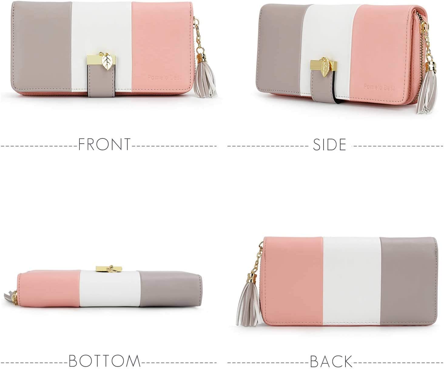 RFID Wallets for Women with Multiple Card Slots and Cellphone Compartment