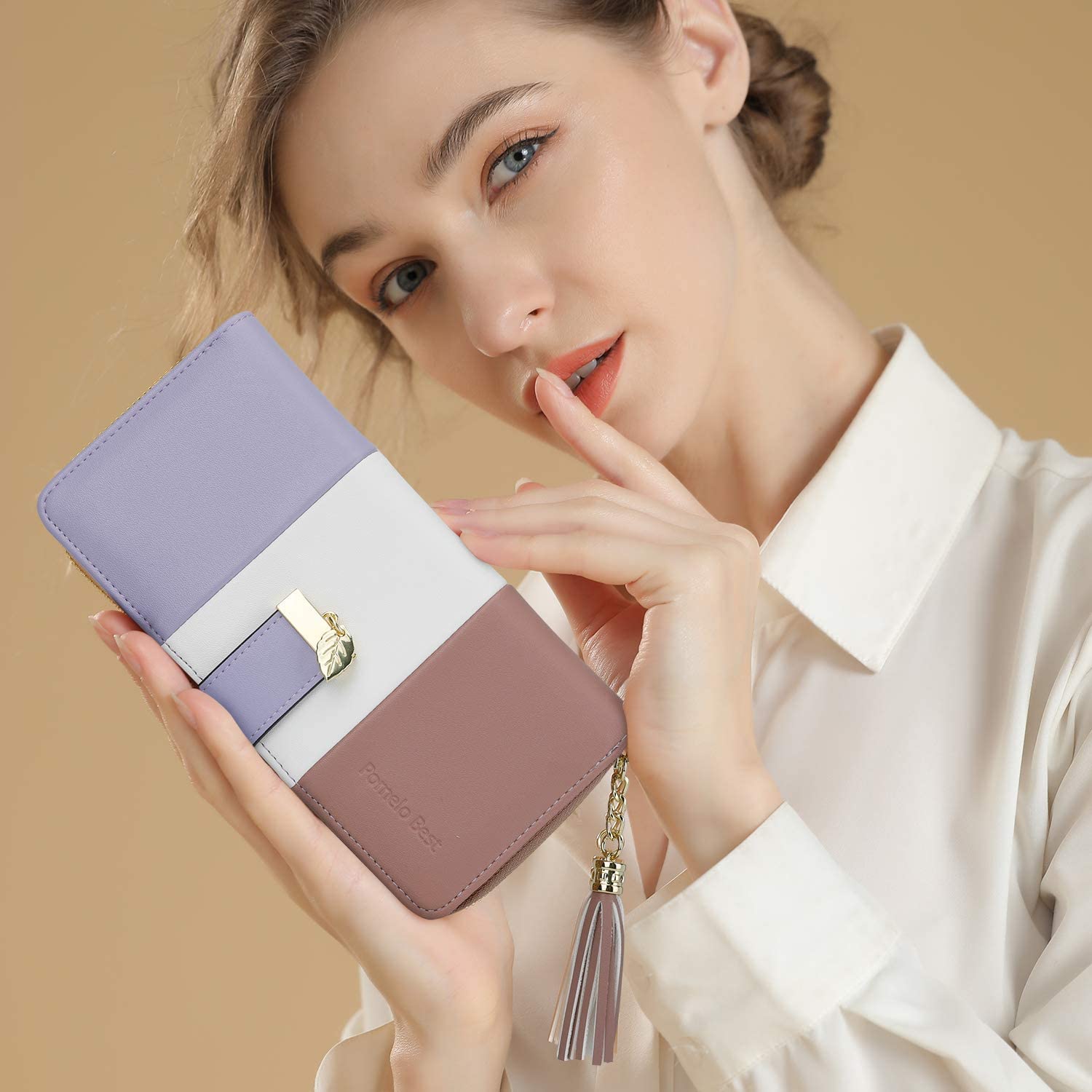 RFID Wallets for Women with Multiple Card Slots and Cellphone Compartment