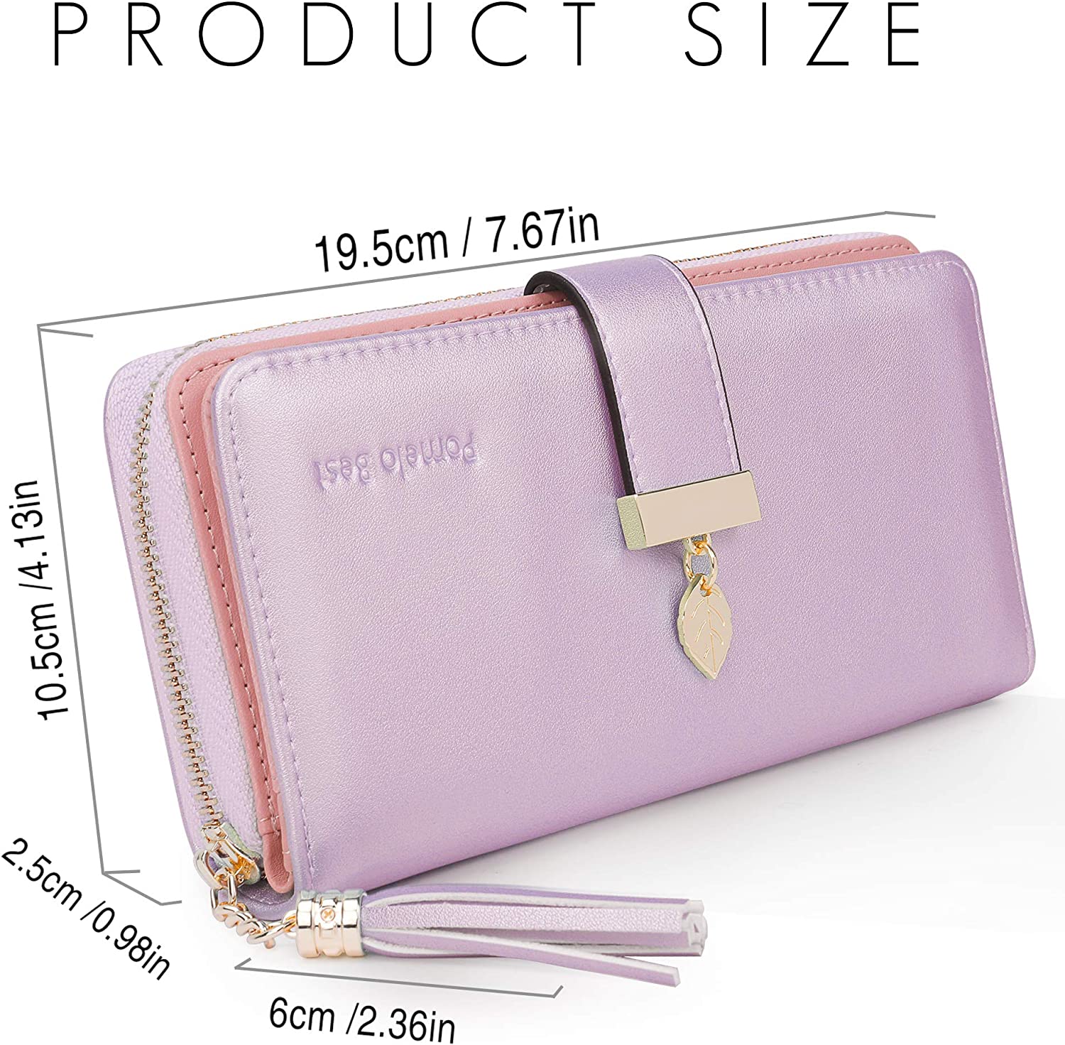 RFID Wallets for Women with Multiple Card Slots and Cellphone Compartment