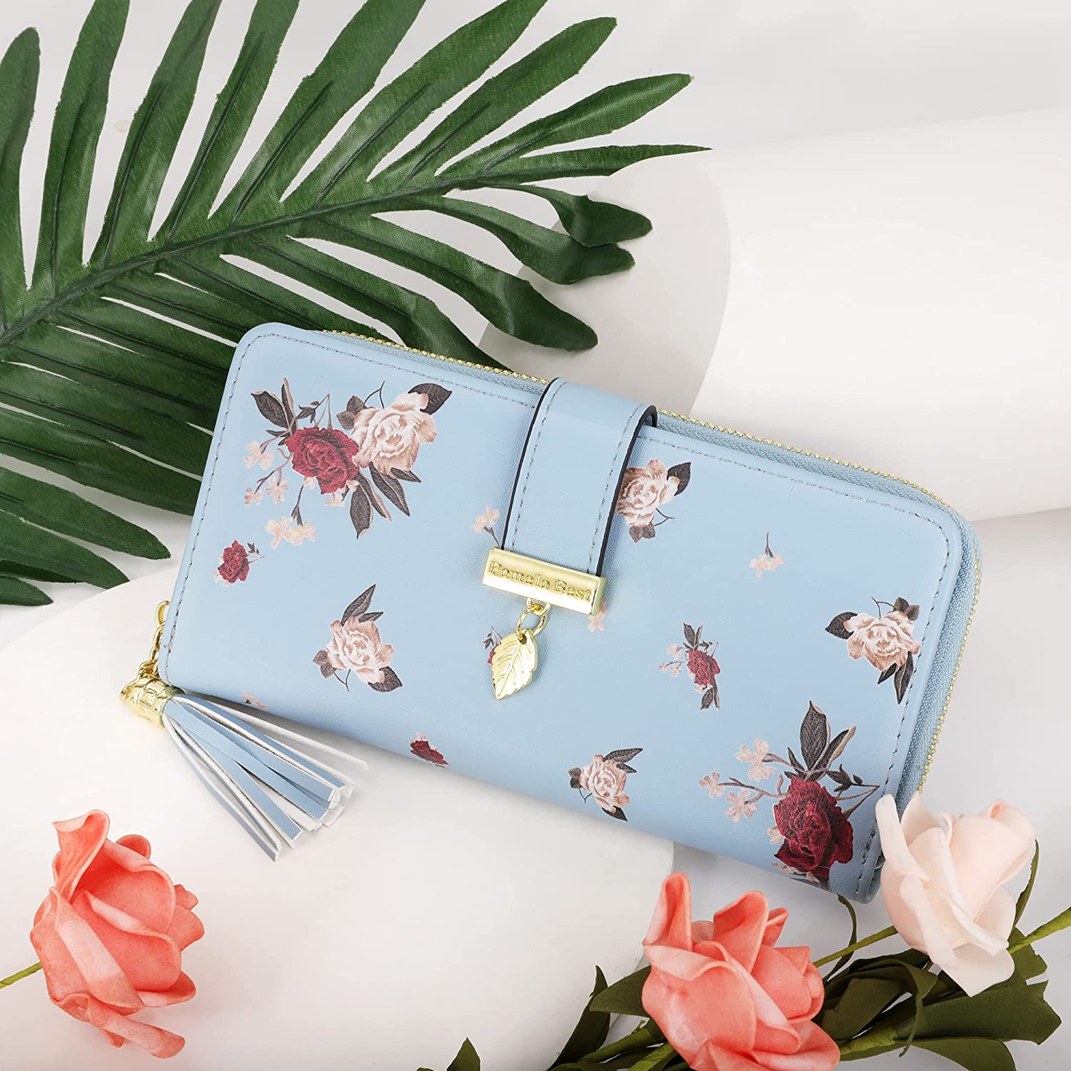 RFID Wallets for Women with Multiple Card Slots and Cellphone Compartment