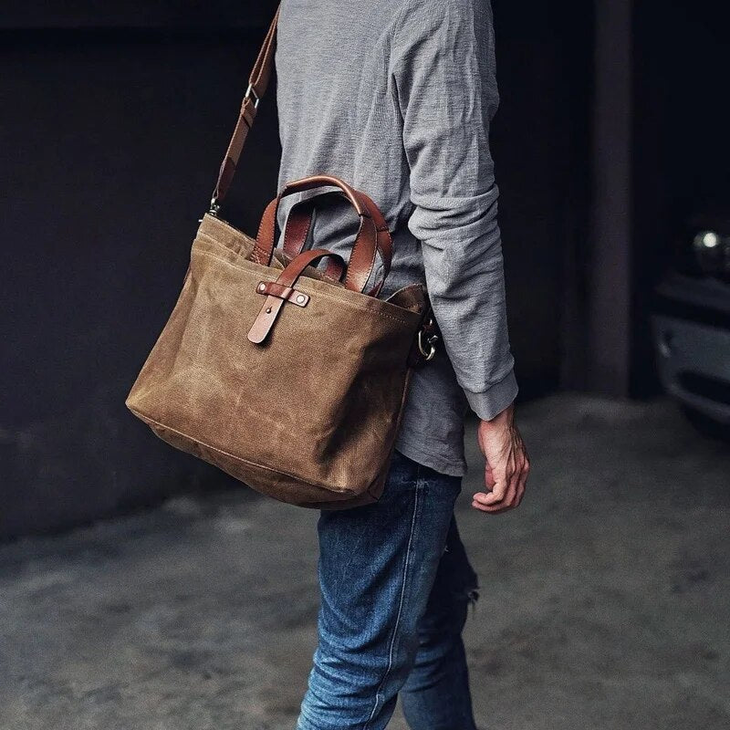 Heirloom Waxed Canvas Tote Bag